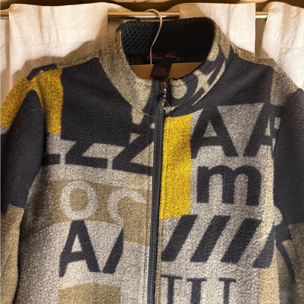 Graphic Patterned Zip-Up Jacket - image 3